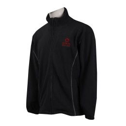 J808 made black fleece jacket, elastic cuffs, windbreaker coat factory J808 made black fleece jacket, elastic cuffs, windbreaker coat factory